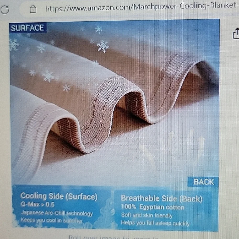 Marchpower Beige Cooling blanket for hot sleepers Twin 59x79